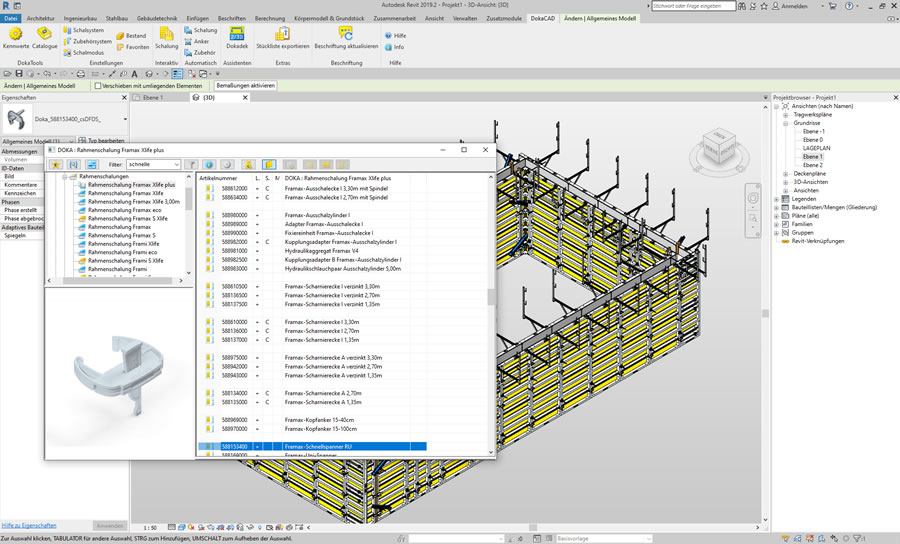 DokaCAD 9 for Revit