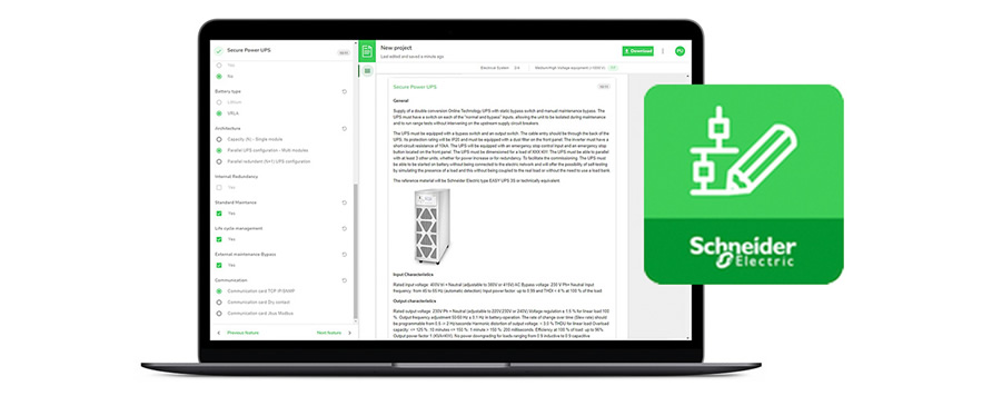 Ismerje meg a Schneider Electric EcoStruxure Specification alkalmazását