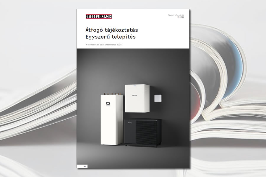 Elérhető a STIEBEL ELTRON 2026. második félévi termékkatalógusa