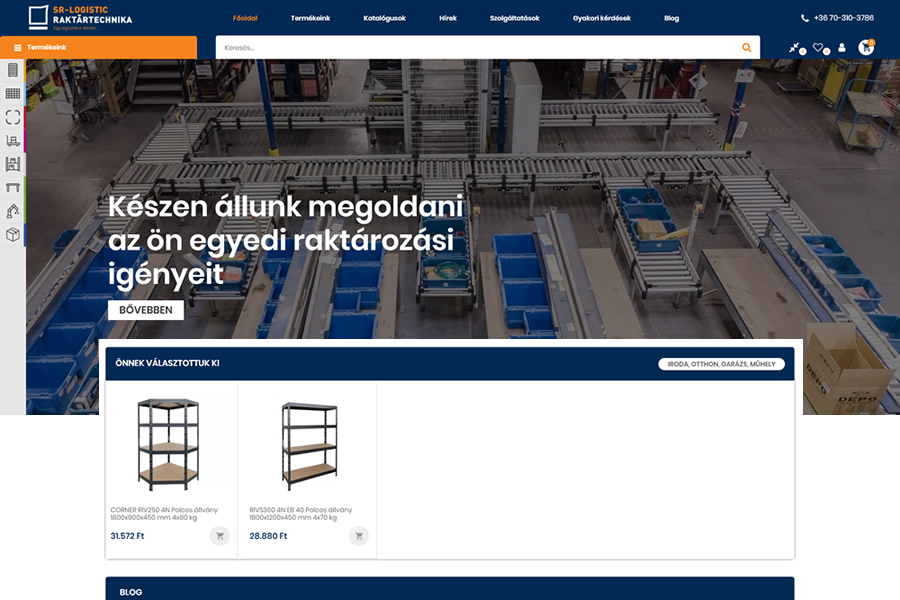 Elindult az SR-LOGISTIC webáruháza