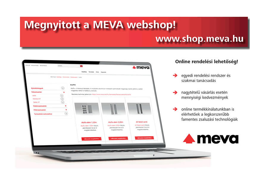 Elindult a MEVA rendhagyó megoldásokkal kialakított webshopja