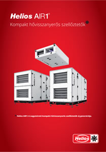 Helios AIR1 kompakt hővisszanyerős szellőztetők (katalógus) - részletes termékismertető