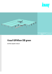 Knauf GIFAfloor DB green bontható álpadló rendszer - részletes termékismertető