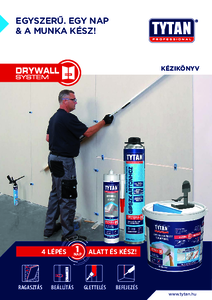 Drywall System gipszkarton rendszer kézikönyv - részletes termékismertető