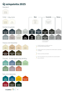 Új színpaletta 2025 - PURMO radiátorok - általános termékismertető