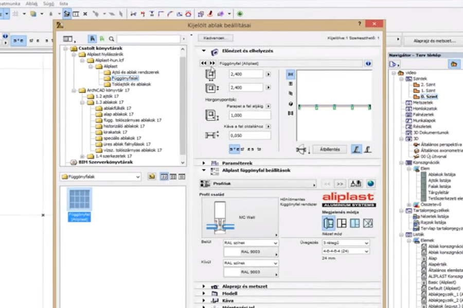 Frissült az Aliplast ArchiCAD GDL könyvtára