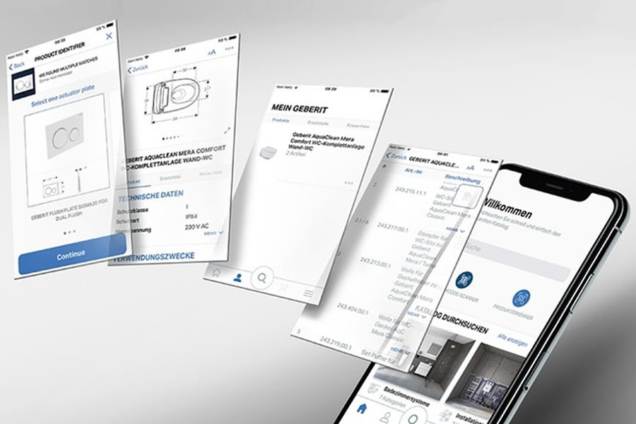 Geberit Pro mobilapplikáció
