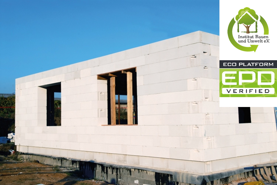Elérhető az Ytong termékek Környezetvédelmi Terméknyilatkozata (EPD)