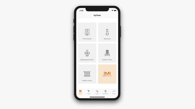 HyTools app verziófrissítés az IMI Hydronic Engineering kínálatában