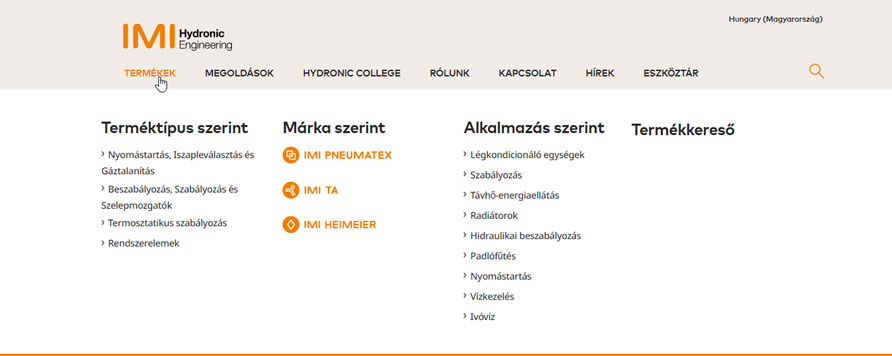 Már elérhető az IMI Hydronics Engineering új weboldala