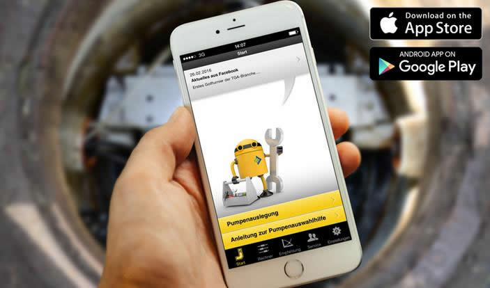 PumpSizer applikáció a Jung Pumpentől