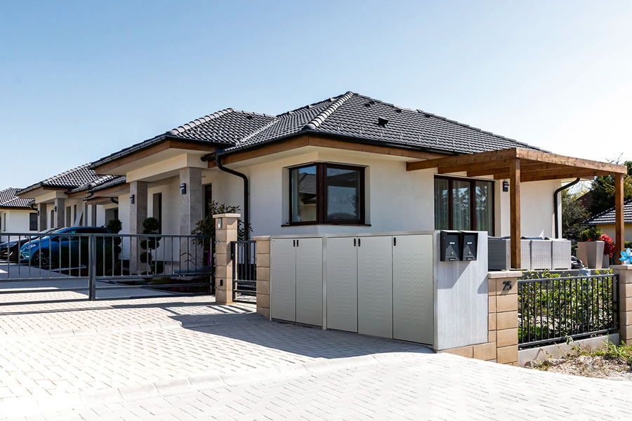 Új kukatároló egy, kettő- vagy három szabványos 240 literes szemétgyűjtő részére