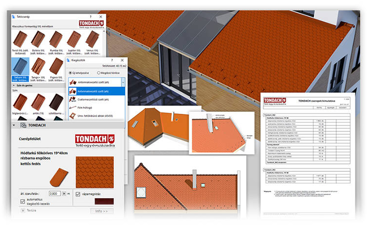 Komplex Tondach tervezői megoldások