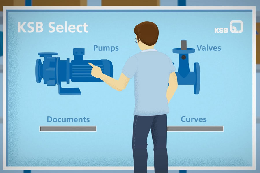 KSB Select – Szivattyú és szerelvény kiválasztás mindössze néhány lépésben
