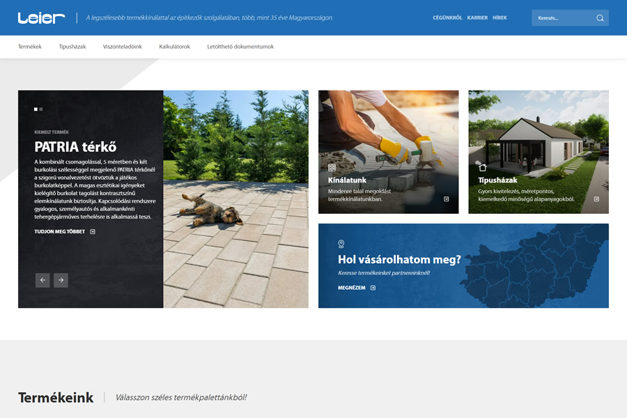 Megújult a Leier Hungária Kft. honlapja