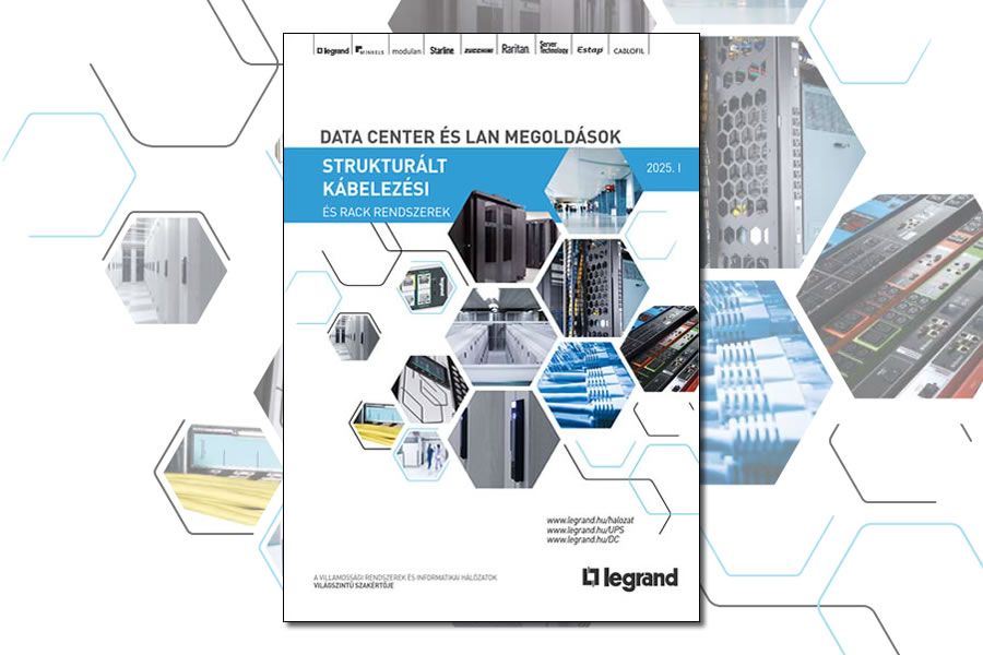 Megjelent a Legrand datacom katalógusának legújabb, 2025/I változata