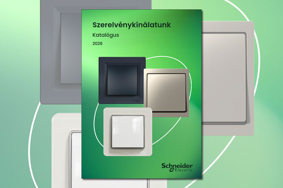Megjelent a Schneider Electric megújult Szerelvénykínálat katalógusa