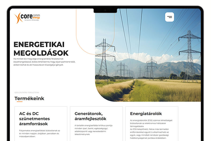 Megújult a CoreComm Energy honlapja