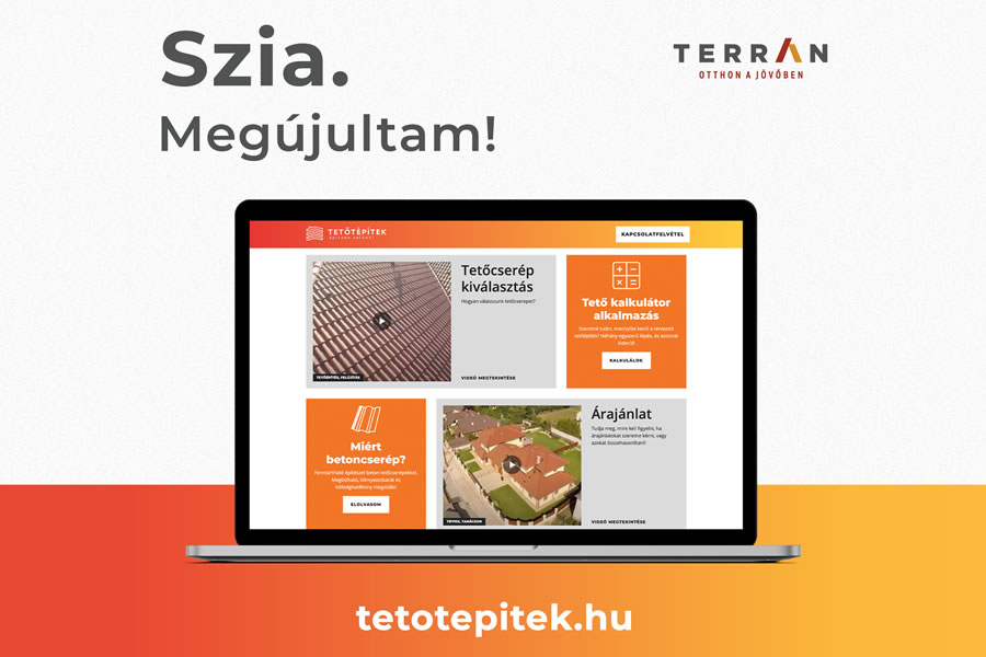 Megújult a Terrán tetőfedéssel foglalkozó szakmai portálja, a tetotepitek.hu