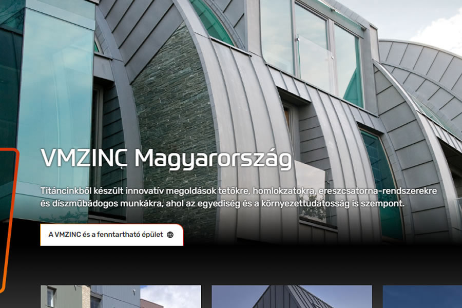 Megújult a VMZINC honlapja
