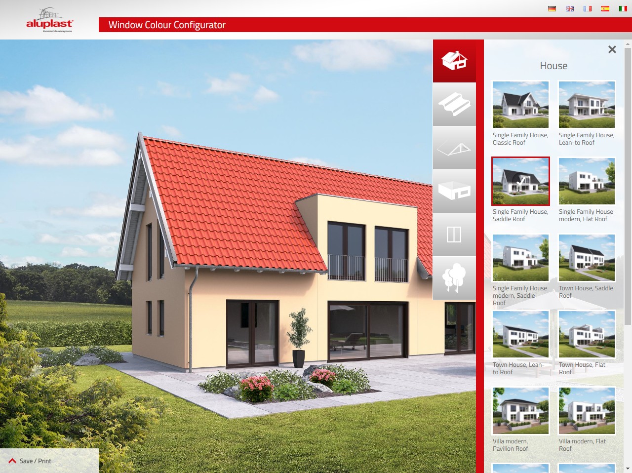 Online színkonfigurátor az aluplasttól