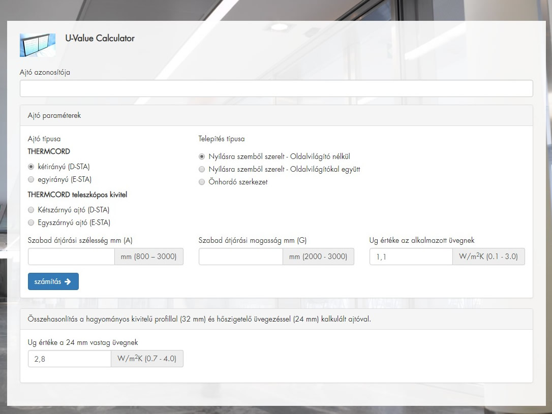 Új fejlesztés a recordtól - UD kalkulátorral a legkisebb hőáteresztésért
