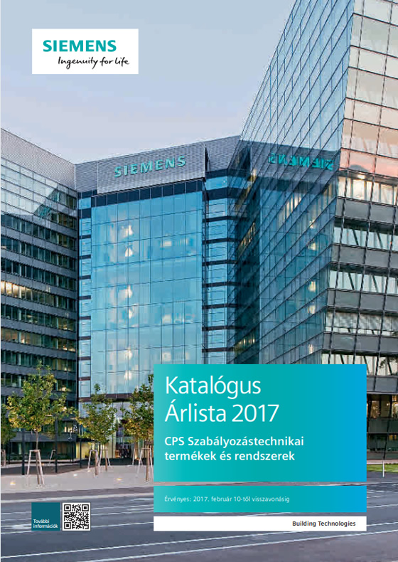 Megjelent a Siemens CPS Épületgépészeti Termékek és Rendszerek üzletág új katalógusa