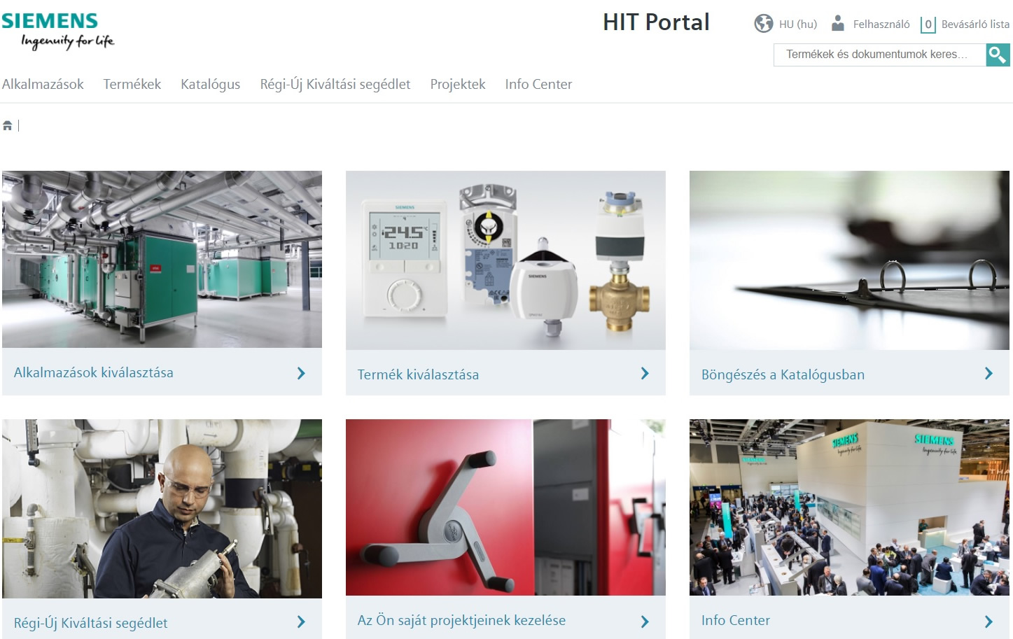 Megújult a Siemens HIT Tool online termékkiválasztó program