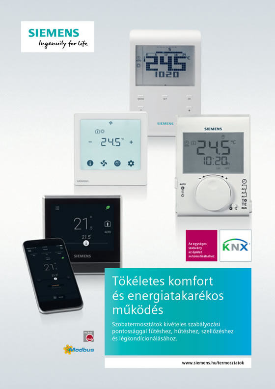 Új szobatermosztát katalógus a Siemens-től