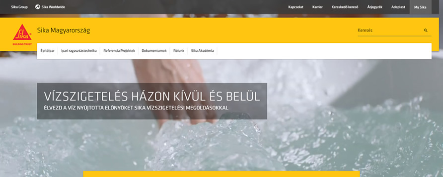 Új vízszigetelési tematikus portál a Sikától