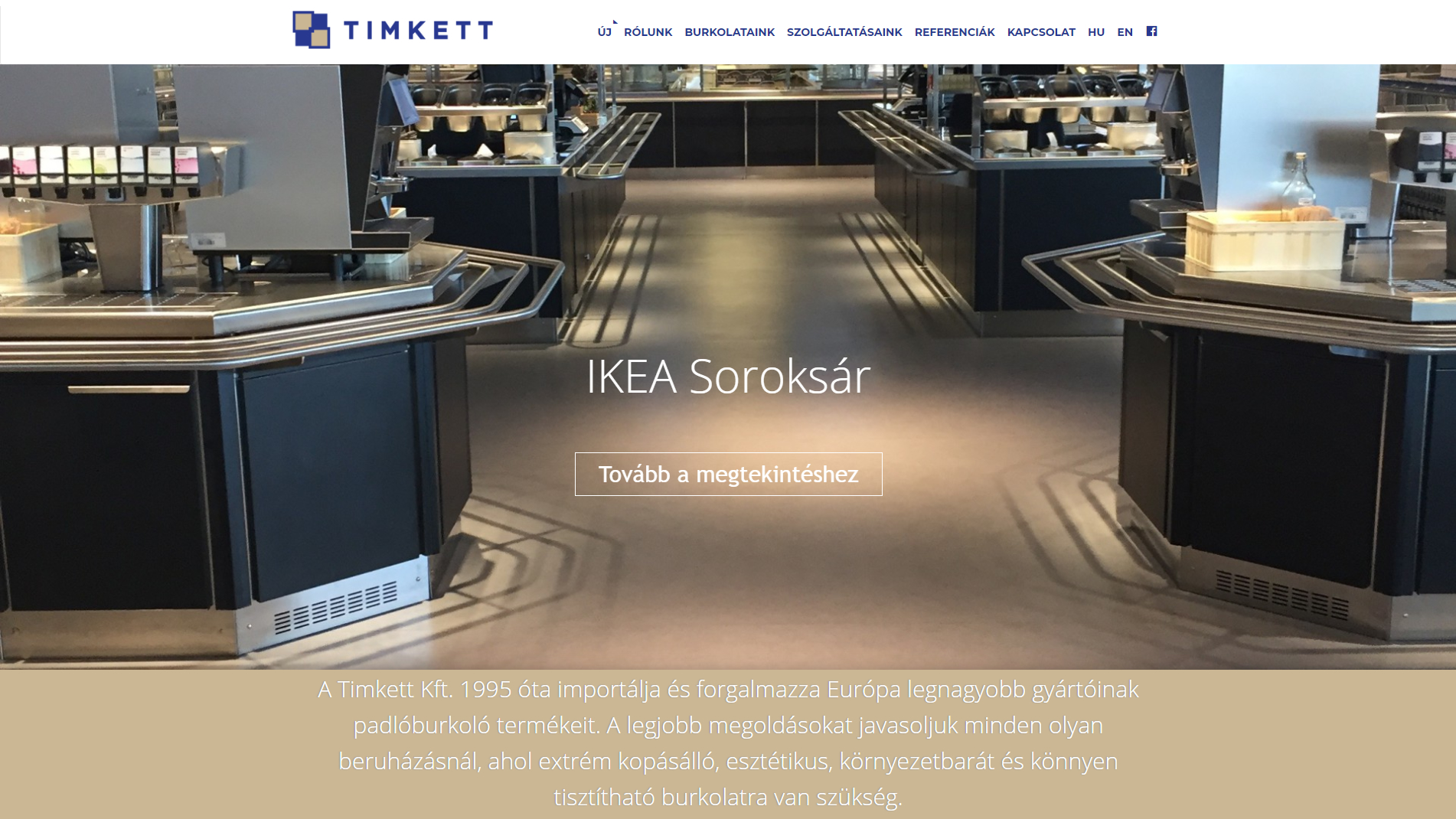 Megújult a Timkett Kft. weboldala