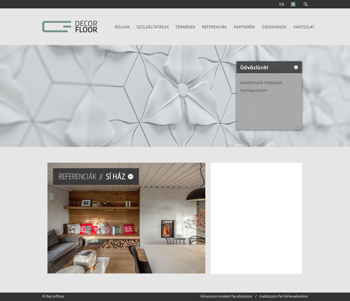 Új weboldallal indítja az évet a Decor Floor