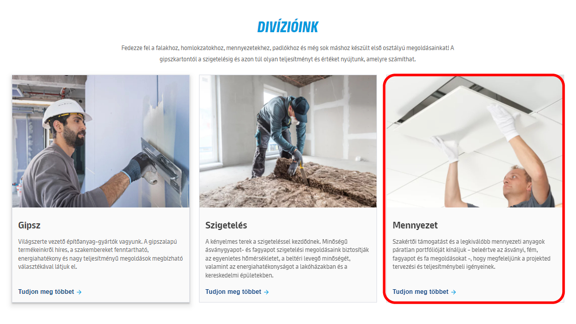 Új digitális platformon a Knauf Ceiling Solutions