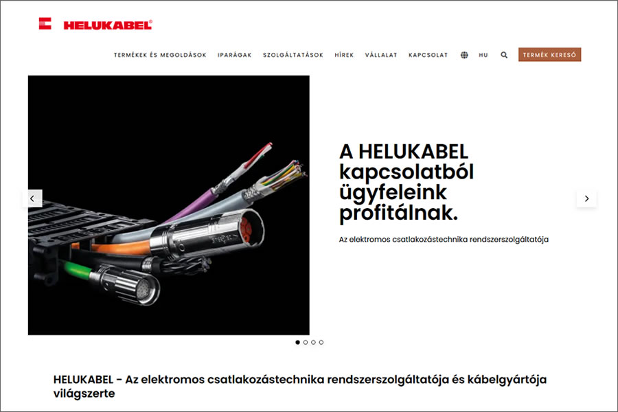 Új fejezet: magyar nyelven is elérhető a HELUKABEL weboldala