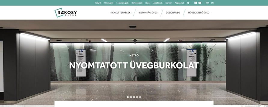 Új funkciókkal bővült a Rákosy Glass weboldala