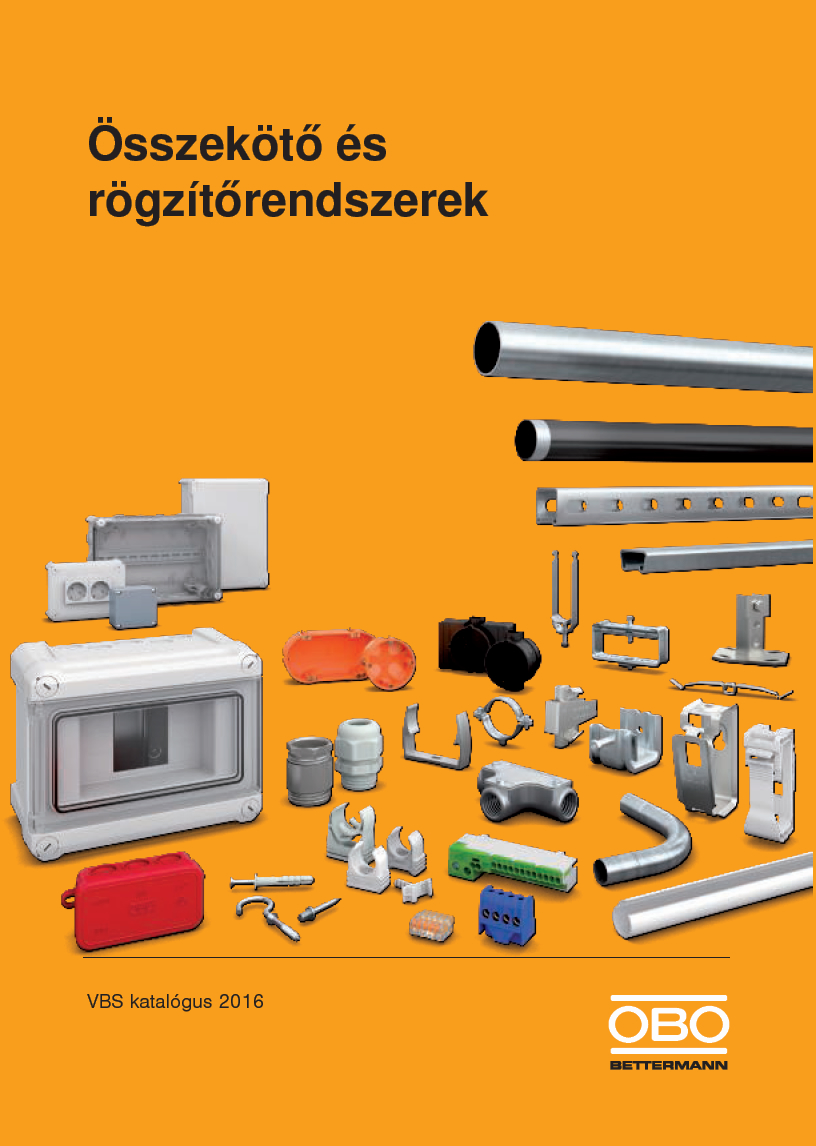 Megújult az OBO Bettermann VBS összekötő- és rögzítőrendszerek katalógusa