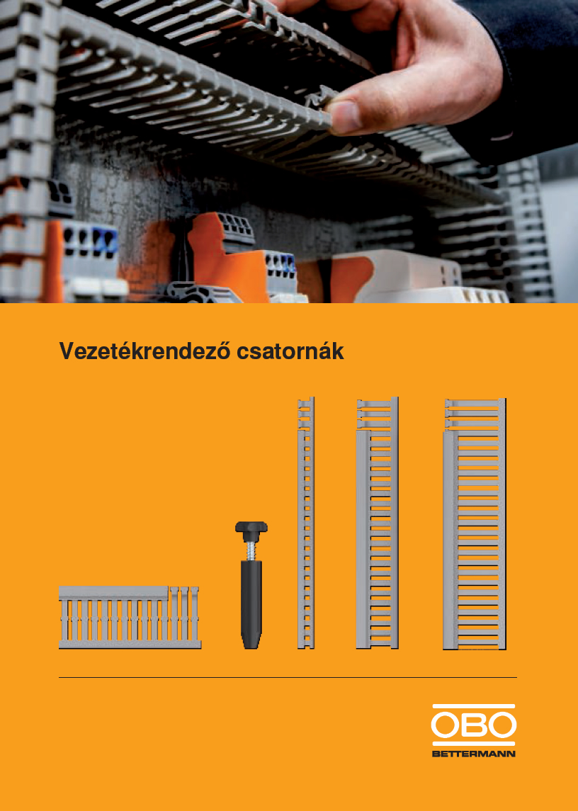 Megjelent az OBO vezetékrendező csatornákat bemutató új kiadványa