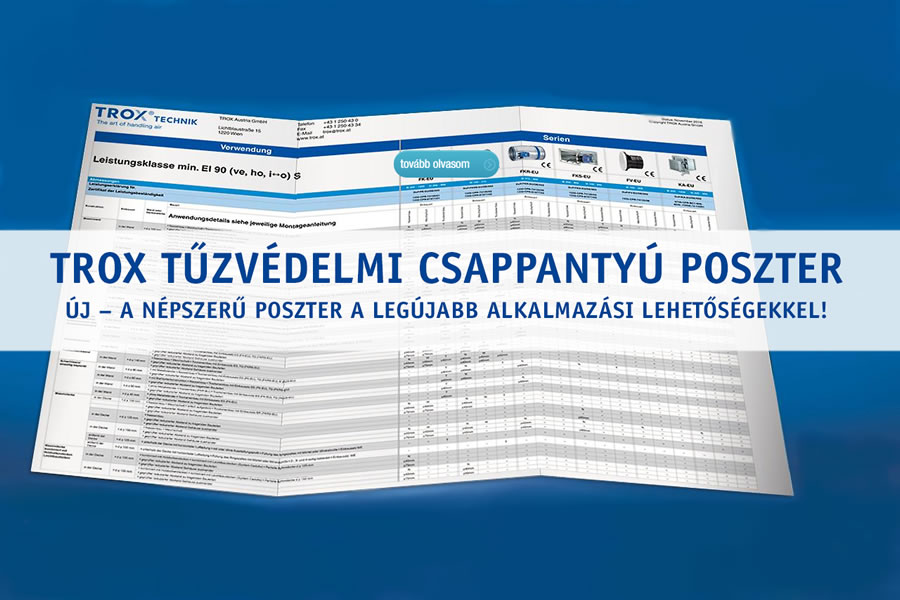 Új TROX tűzvédelmi csappantyú poszter