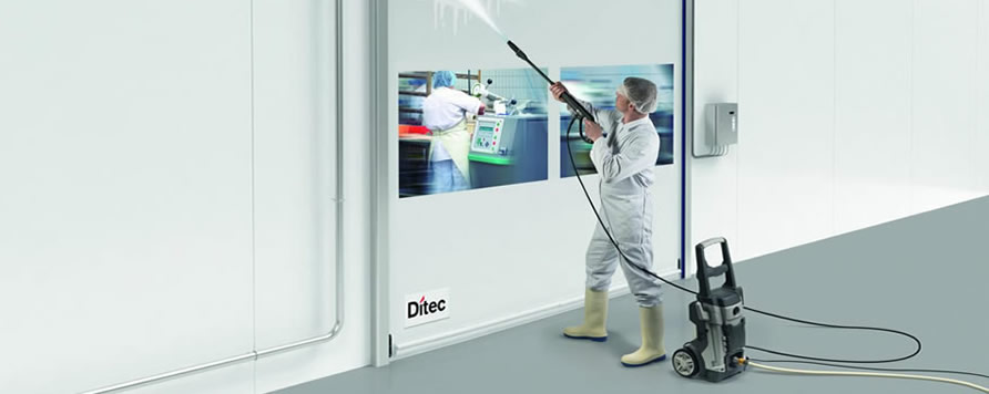 Új Ditec Soft Reset Food rozsdamentes ipari gyorskapu