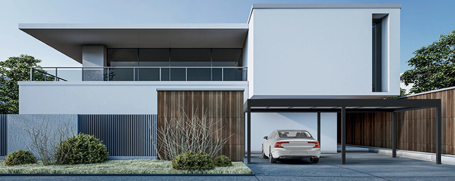 Aliplast CARPORT ECO fedett gépkocsibeálló