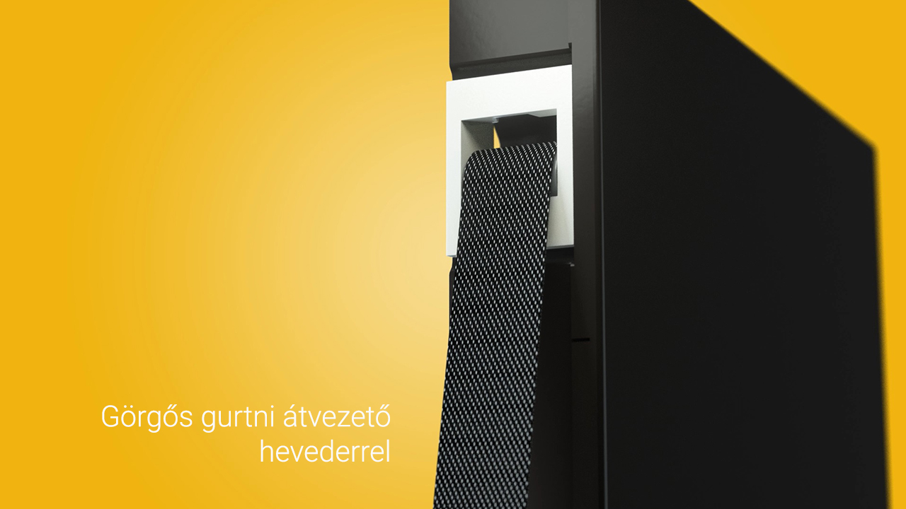Görgős gurtni átvezető
