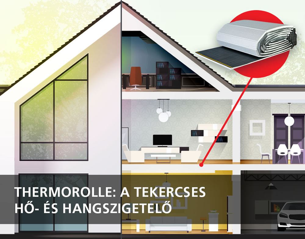 BACHL Thermorolle tekercses kiszerelésű hő- és hangszigetelő EPS újdonság