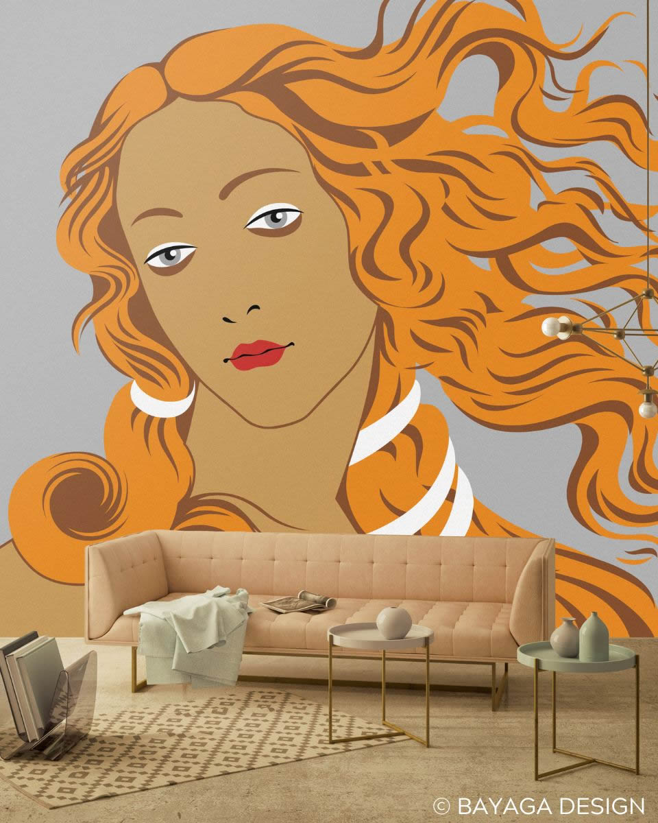 Bayaga Design Mangalawn műfű falburkolat - Botticelli: Vénusz születése