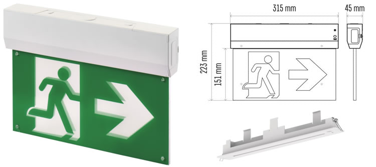 ZN1210 LED vészvilágító lámpatest ZN1210 LED vészvilágító lámpatest