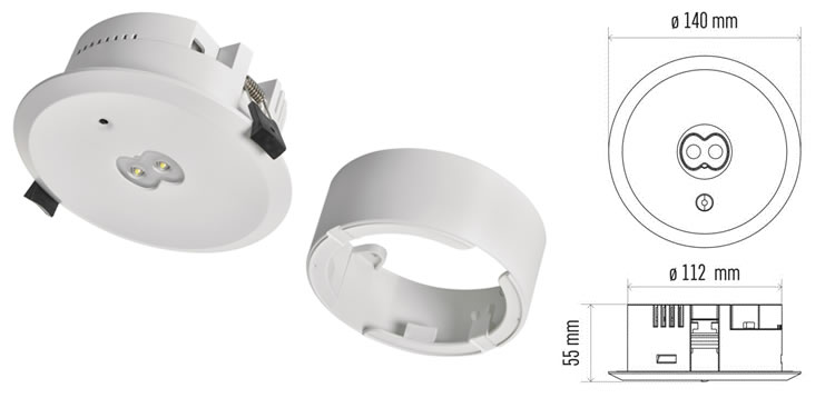 ZN1310 LED vészvilágító lámpatest ZN1310 LED vészvilágító lámpatest