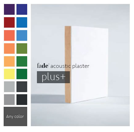 fade® Acoustic PLUS+ akusztikus vakolat rendszer a Saint-Gobain Ecophon kínálatában fade® Acoustic PLUS+ akusztikus vakolat rendszer a Saint-Gobain Ecophon kínálatában
