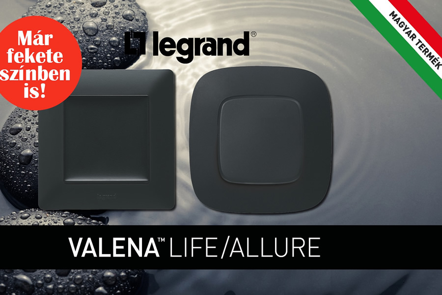 Fekete Valena Life a Legrand kínálatában