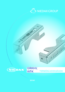 Új Niedax GRKHV rácsos kábelcsatorna-rögzítkörmök és WTK rögzítőlemezek - általános termékismertető