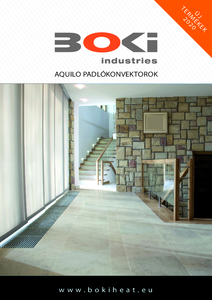 BOKI Aquilo padlókonvektorok 2020 - részletes termékismertető
