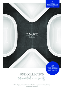 Új, szögletes mosdókkal bővül az O.novo fürdőszobai kollekció - általános termékismertető